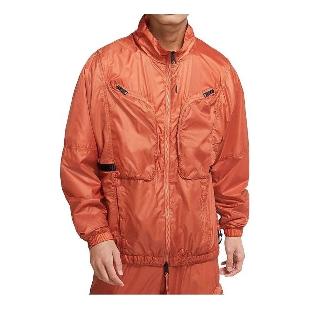 Jordan 23 Engineered Mens‎ Full Zip Lightweight Jacket Orange DM1863-872 Size L